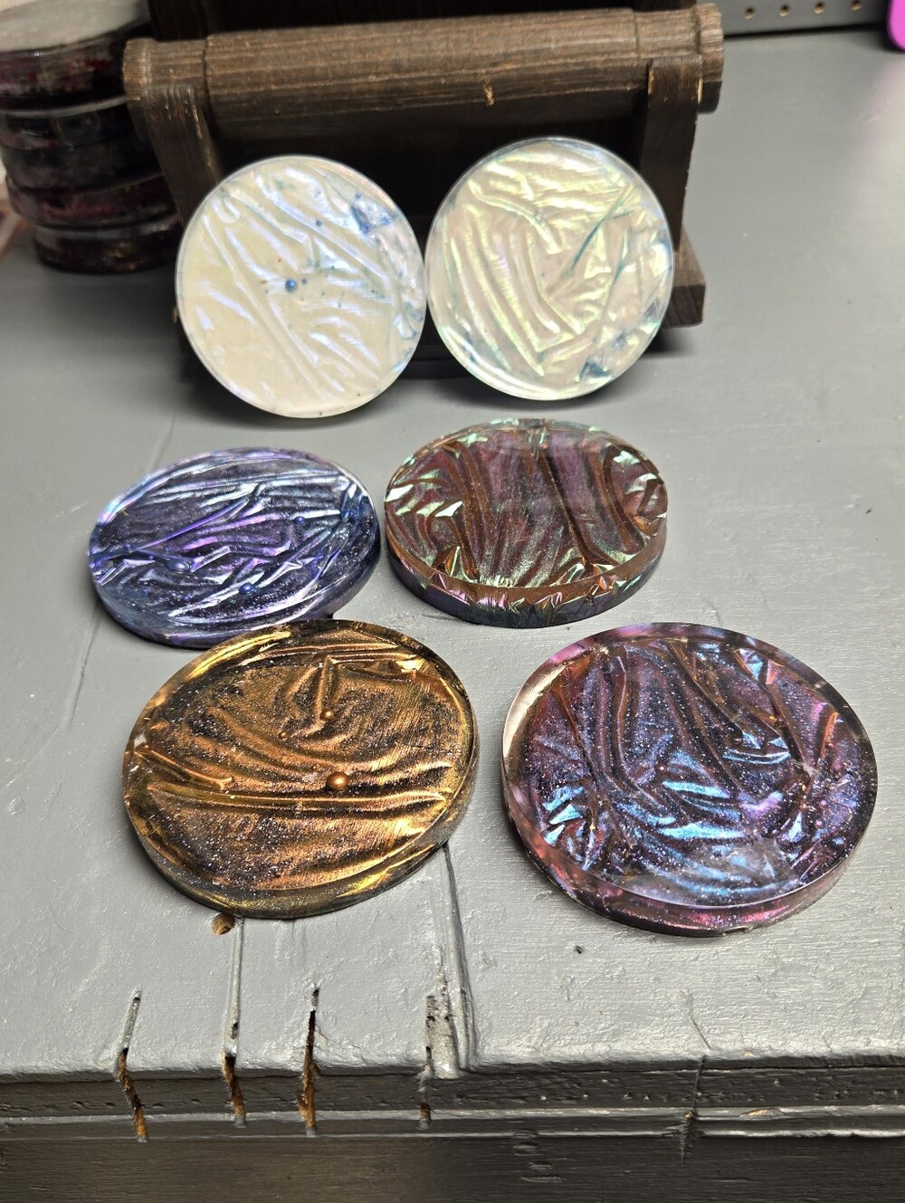 Iridescent Coasters - Multi Color - Picture 13 of 15